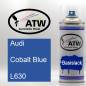 Preview: Audi, Cobalt Blue, L630: 400ml Sprühdose, von ATW Autoteile West.